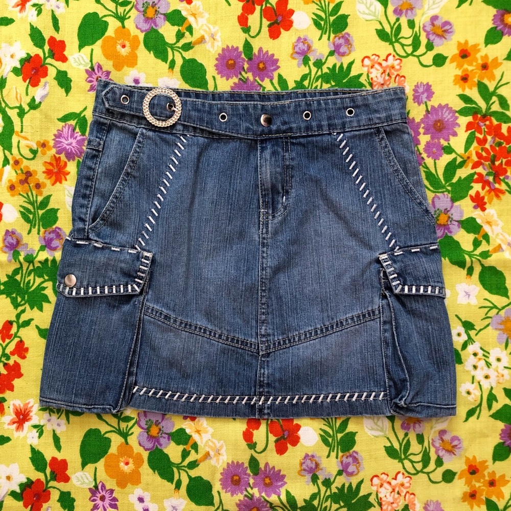 Early Y2K denim skirt